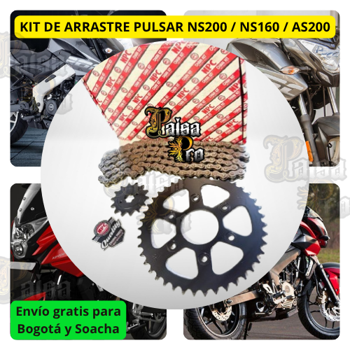 KIT ARRASTRE PULSAR NS200 / NS160 / AS200 NPC